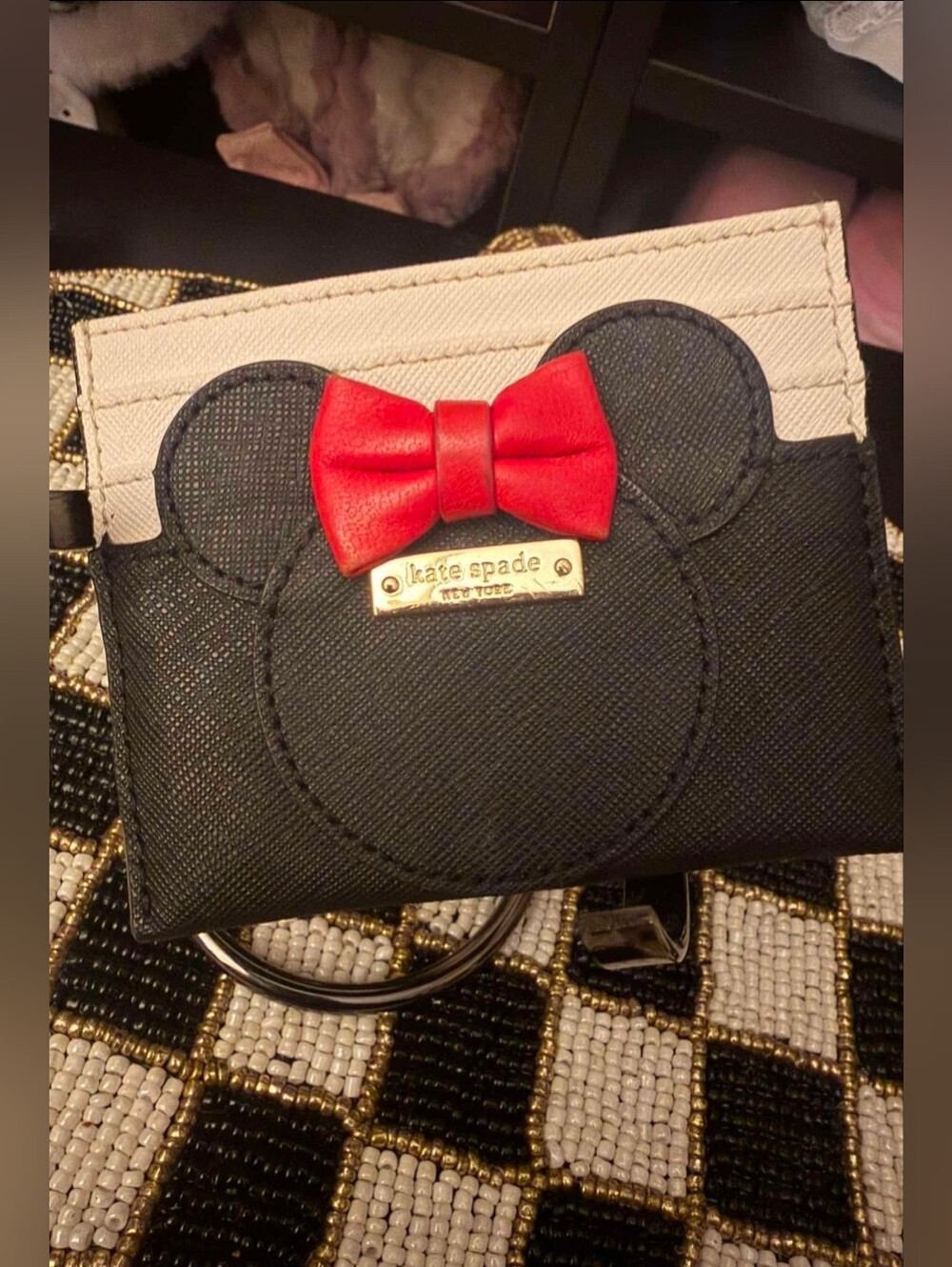 Kate Spade x Disney Minnie Mouse card case